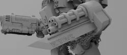 Rune Covered Wolf Mech - Modular version