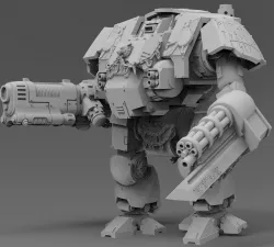 Rune Covered Wolf Mech - solid version