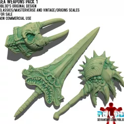 Sea Weapons Pack 1 (Claw, Mace, Greatswrod)