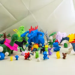 Second Generation Low-poly Pokemon Collection
