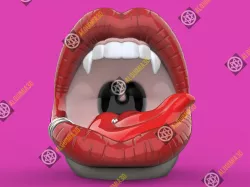sexy vampire mouth