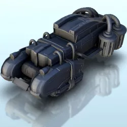 SF flying car with tanks 18 - Vehicle automobile SF Science-Fiction Sci-Fi Necromunda