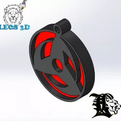 Sharingan Kakachi-Obito- Keychain Necklace - Earring - Leos3D