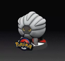 Shelgon -Komoruu - POKÉMON FIGURINE -Color VRML file- 3D PRINT MODEL