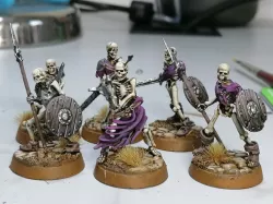 Skeleton Horde - 16 x 32mm scale skeleton miniatures