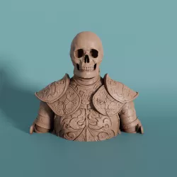Skeleton King Bust with seperate crown