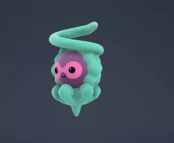 Snowy Castform from Pokemon Pokémon Go