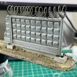Soviet Concrete Fences for 28mm wargames