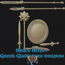 SPACE BOYS: GREEK GLADIATORS Weapons