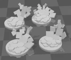 SPACE CLOWN INFANTRY BASE TOPPERS
