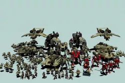 Space Communist Human Auxiliary Full Army Value Pack