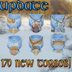 Space Viking Wolf Torso Collection