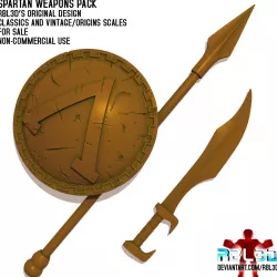 Spartan weapons for action figures
