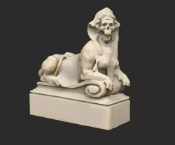 Sphynx Statues x3 Cthulhu