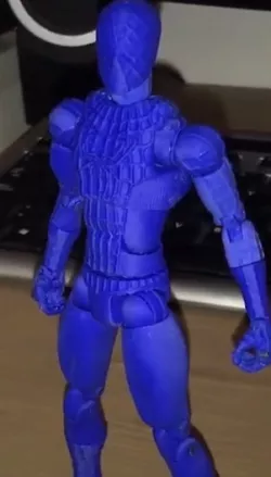 Spiderman super poseable with cut-out parts