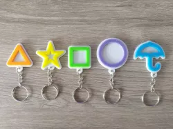 Squid Game Keychain shapes