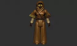 STARWARS FEMALE JAWA CITIZEN 3D ACTION FIGURE OBJ. KENNER