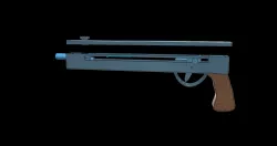 Steel ball rubber powered pistol