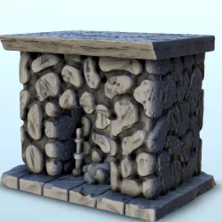 Stone fireplace 3 - Hobbit Dark Age Medieval terrain