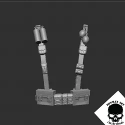 Street Warrior Vest for 6 inch Action Figures