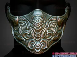 Sub-Zero Mortal Kombat Mask 3D print model