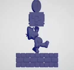 Super Mario 3D Stature Lamp and Piggy bank