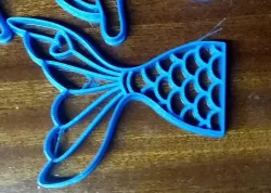 Tail siren cookie cutter cutter