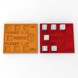 TAU/Farsight Mini Game Trackers For Game Round and Command Points
