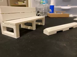 Tech Deck Bench Parking Block Rail