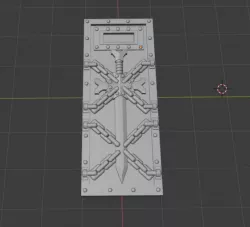templar redemption coffin door with chains attached to the sword