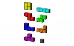 Tetrise blocks 3D print models