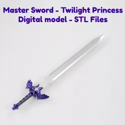 The Legend of Zelda - Master Sword 3D Model, from Twilight Princess