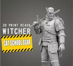 The Witcher - Cat School Gear 3D print model