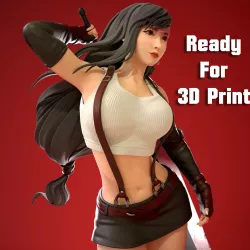 Tifa Lockhart - Final Fantasy VII Remake Original statue 3D print model