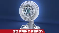 Tony Stark Heart IronMan Arc Reactor 3D print model