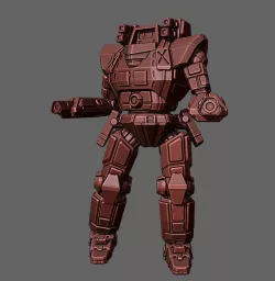too wild west gunner - Fightmech 3d Print Model for Boardgame