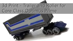 TRANSFORMERS WFC KINGDOM CORE CLASS OPTIMUS PRIME - Trailer and Roller