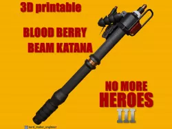 Travis Touchdowns Blood Berry Beam Katana - No More Heroes