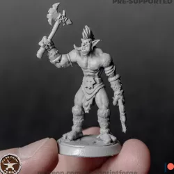 Tribe Troll Berserk Warrior Two axes