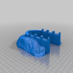 Units Trench Bunker, Part of The Modular Barricade and Wall System For Tabletop Games like Warhammer 40k
