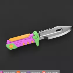 Valorant BlastX Knife Skin FanArt Prop 1:1