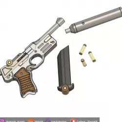Valorant Ghost Skin Infantry pistolet FANART 1/1 Prop