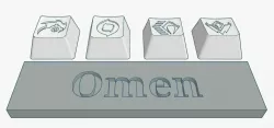 Valorant Omen Abilities Custom Keycaps Debossed Design
