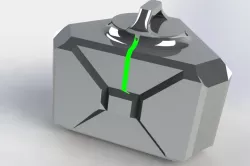 Valorant spike keychain