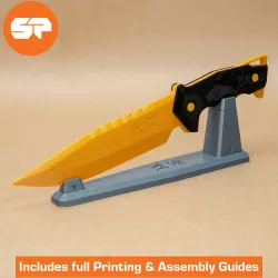 Valorant Tactical Knife 3D Model - Replica Prop for Cosplay - 3d Printable Valorant Knife