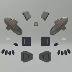 Valorant Viper Furnitures 3D models set. Video game, prop, cosplay
