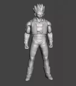 Vegeta Dragon Ball GT (Jacket) 3D Model
