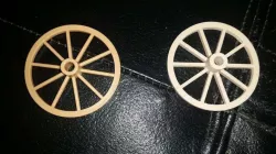 Wagon wheels for 1988 Playmobil cannon and limber (nr 3729)