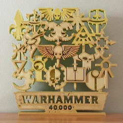 Warhammer 40K factions artwork ornament