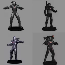 Warmachine Pack x 10 - low poly 3d models